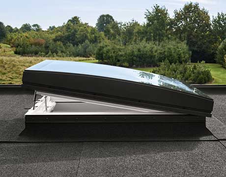 VELUX curved glass kitchen